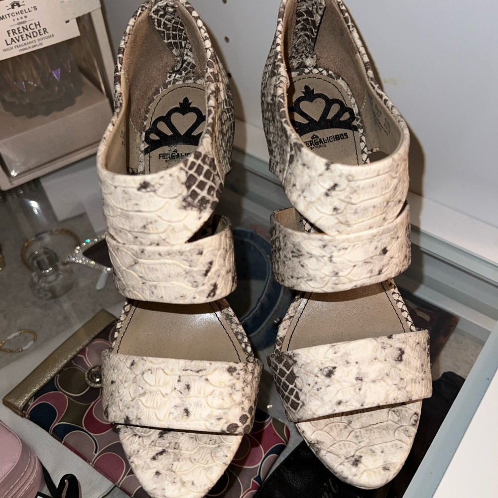 Snakeskin heels